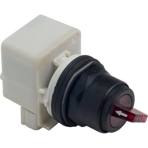 Square D 9001SK11J1R 30 mm 2-Position Red Maintained Knob Illuminated Selector Switch Operator Product image for Square D 9001SK11J1R 30 mm 2-Position Red Maintained Knob Illuminated Selector Switch Operator