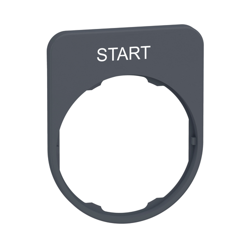 Mayer-DDS-legend plate with start marking for flush color plated grey-1