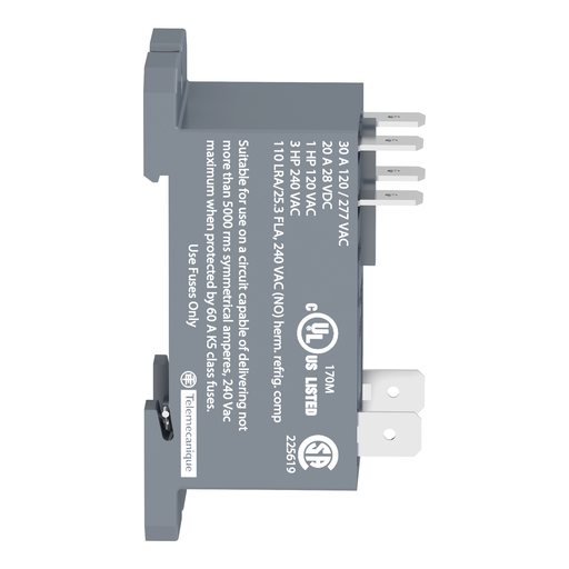 Mayer-DDS-power relay, Harmony electromechanical relays, DIN rail or panel mount relay, 30A, 2NO, 24V DC-3