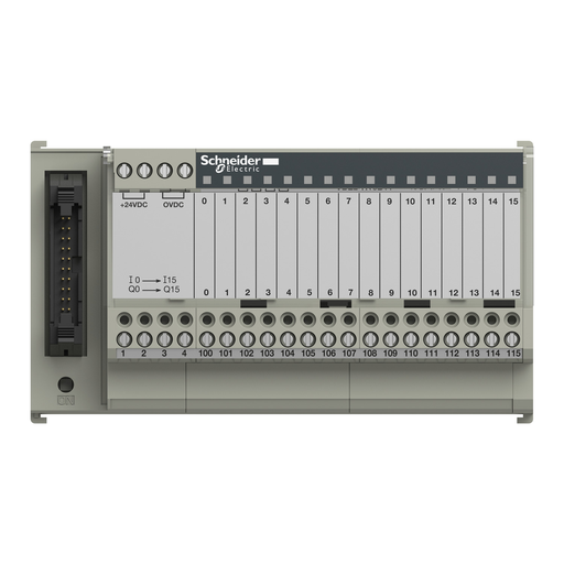 Mayer-DDS-passive connection sub-base ABE7 - 16 inputs or outputs - Led-2