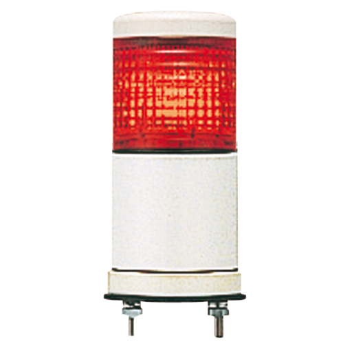 Mayer-DDS-Monolithic pre wired tower light, Harmony XVC, plastic, red, 60mm, base mounting, steady or flashing, buzzer, IP54, 24V AC DC-1