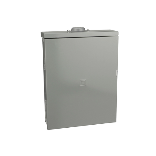 Product image for Square D QO1612M125FTRB 120/240 VAC 125 Amp 1-Phase 3-Wire Convertible Main Breaker Load Center Box and Interior