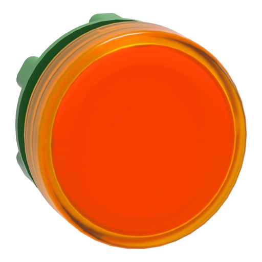 ZB5AV053 - Head for pilot light, Harmony XB5, plastic, orange, 22mm, plain lens, BA9s base fitting