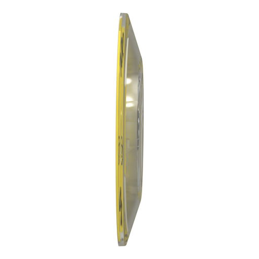 Mayer-DDS-Legend holder 60mm for emergency stop, Harmony XB4, plastic, yellow, marked ARRET D'URGENCE-3