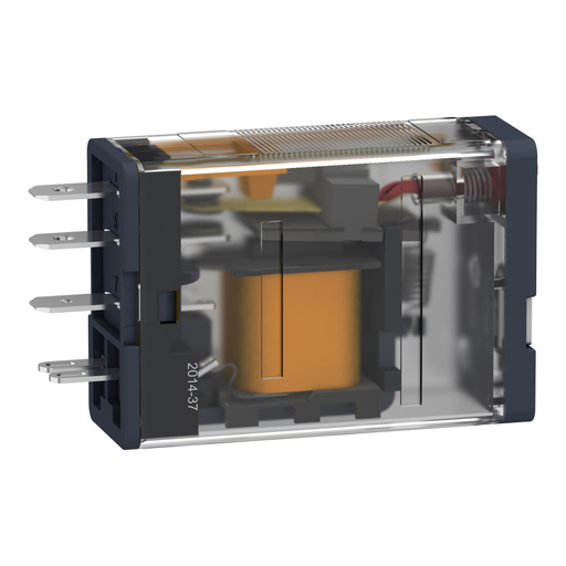 Mayer-DDS-plug-in relay, Harmony electromechanical relays, 15A, 1CO, lockable test button, 120V AC-2