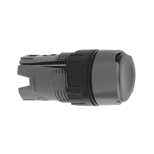 Mayer-DDS-Head for non illuminated push button, Harmony XB6, black flush, 16mm, integral LED, spring return, unmarked-1