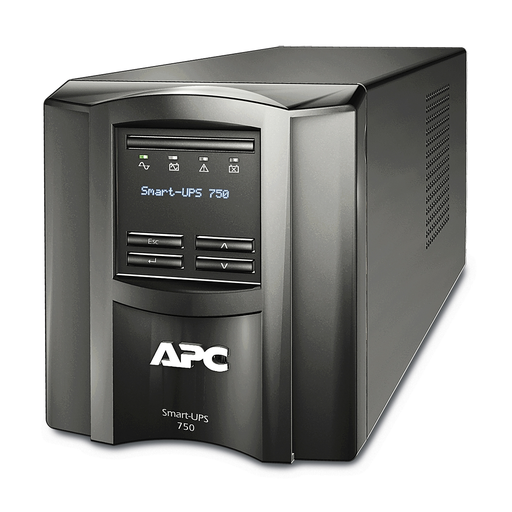 Mayer-DDS-APC Smart-UPS, Line Interactive, 750VA, Tower, 120V, 6x NEMA 5-15R outlets, SmartConnect Port+SmartSlot, AVR, LCD-1