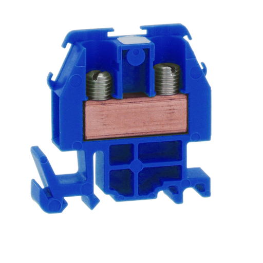 Product image for Square D 9080GRL6 600 Volt 60 Amp 22 to 8 AWG 35 mm Din Rail Terminal Block