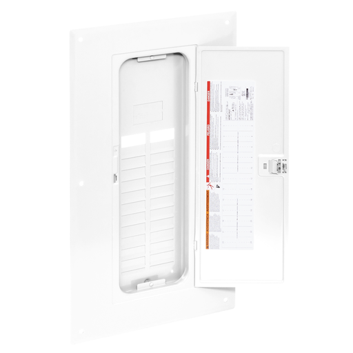 HOMC24UCW - Replacement cover, Homeline, for 24 space load center, combination flush and surface, white