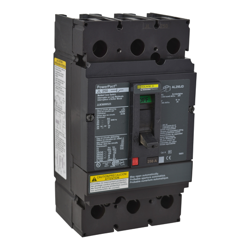 Mayer-DDS-Automatic switch, PowerPacT J, 250A, 3 pole, 600VAC, 50kA, lugs, magnetic-1