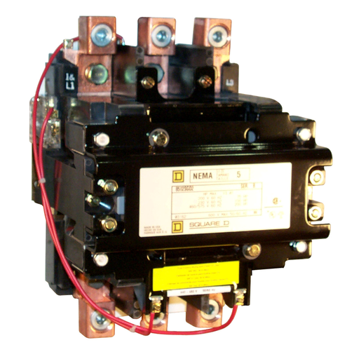 Mayer-DDS-NEMA Contactor, Type S, nonreversing, Size 5, 270A, 1 phase, up to 100 kA, 2 pole, 120 VAC coil, open-1