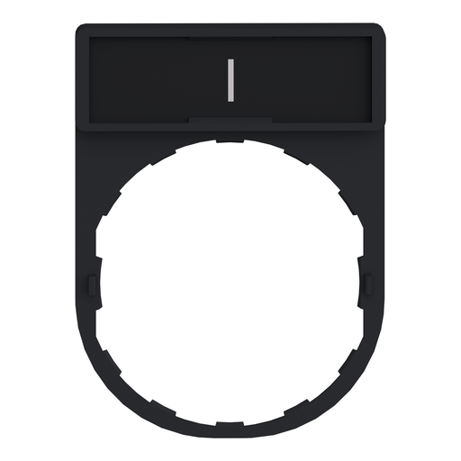 Mayer-DDS-Legend holder 30x40mm, Harmony XB4, plastic, with legend 8x27mm, marked I-2