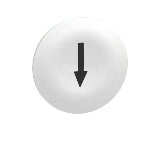 Mayer-DDS-Cap for multiple-headed push button, Harmony XB4, wireless, plastic, white, 22mm, black marked arrow-1