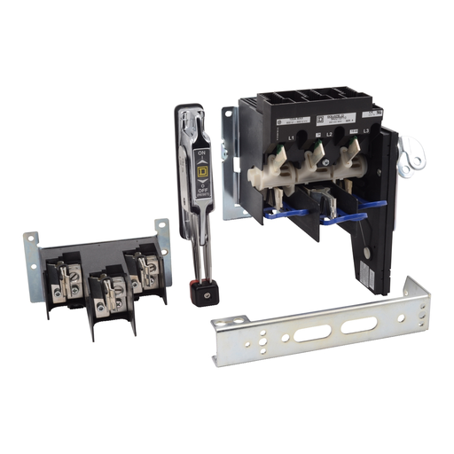 Mayer-DDS-Operating mechanism, flange mounted, variable depth, 100A, 600V, fuseholder, switch mechanism, 6 inch handle, NEMA 4X-1
