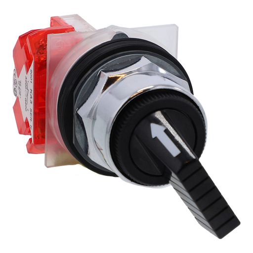 Product image for Square D 9001KS12FBH14 30 mm 10 Amp 600 VAC/VDC 1NC 2-Position Round Knob Non-Illuminated Selector Switch