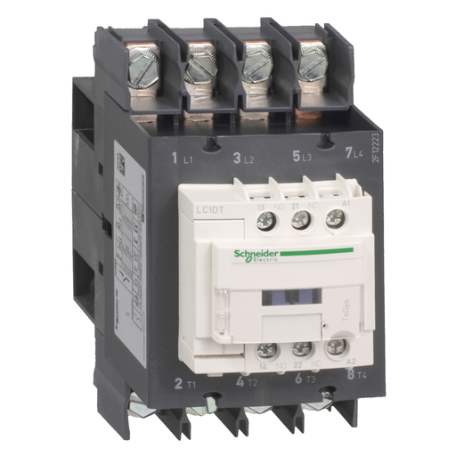 Mayer-DDS-IEC contactor, TeSys D, nonreversing, 80A resistive, 4 pole, 4 NO, 110VAC 50/60Hz coil, open style-1