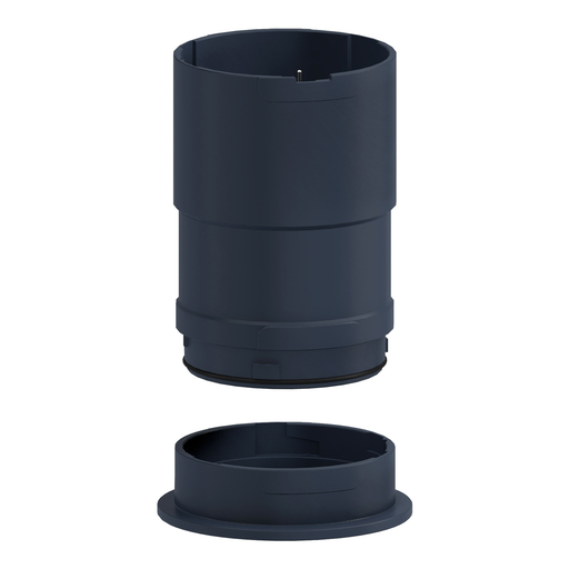 Mayer-DDS-Base unit with top cover for modular tower lights, Harmony XVU, black, 60mm, 24V AC DC-3