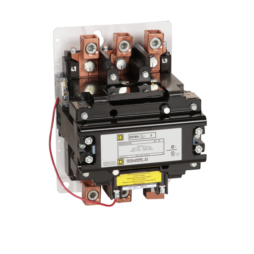 Product image for Square D 8502SGO2V02S 110/120 VAC 270 Amp 3-Pole Open Type Full Voltage Non-Reversing Magnetic Contactor