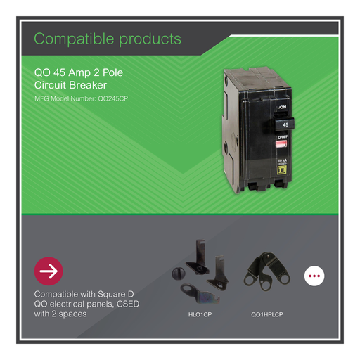 Mayer-DDS-Mini circuit breaker, QO, 45A, 2 pole, 120/240VAC, 10kA, plug in-2