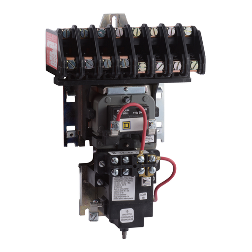 Mayer-DDS-Contactor, Type L, multipole lighting, mechanically held, 30A, 8 pole, 600 V, 208 VAC 60 Hz coil, open style-1