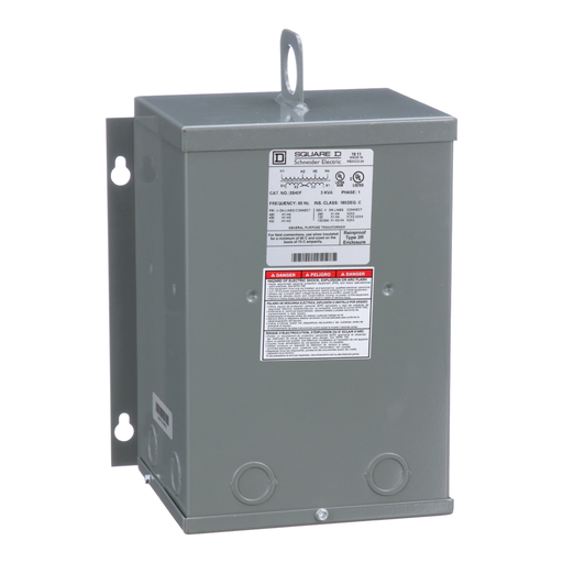 Product image for Square D 3S40F 3 kVa 480 VAC Primary 120/240 VAC Secondary Dry Type General Purpose Transformer