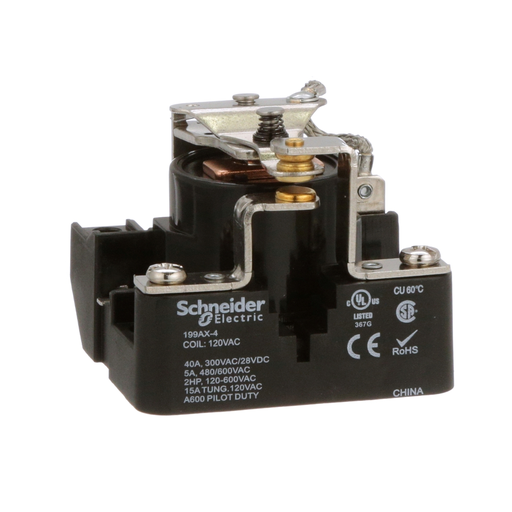 Product image for SQD 199AX-4 Power relay, SE Relays,