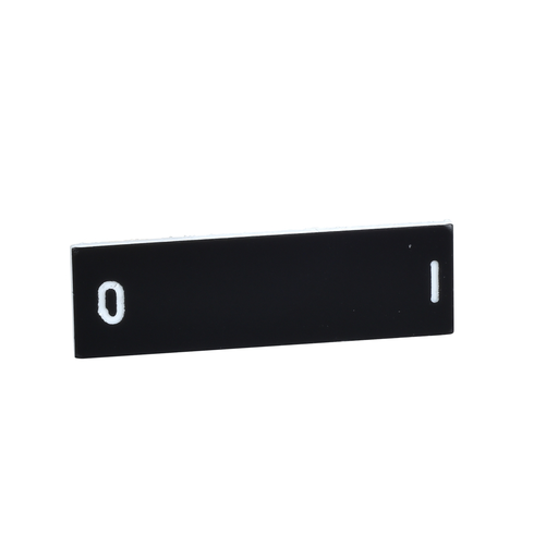 Mayer-DDS-Marked legend, Harmony XB4, Harmony XB5, black, 8 x 27 mm, for holder 30 x 40mm, white marked O I-1