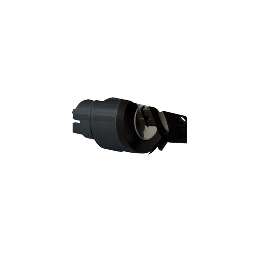 Mayer-DDS-Head for key selector switch, Harmony XB4, black key, 22mm, 2 positions, left key withdrawal, key 455-1