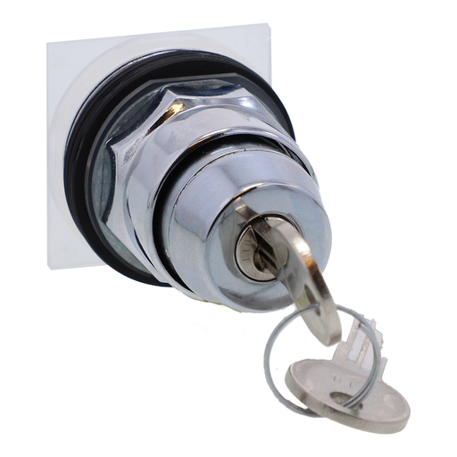 Product image for Square D 9001KS49K10 30 mm 3-Position Maintained Key Non-Illuminated Selector Switch Operator