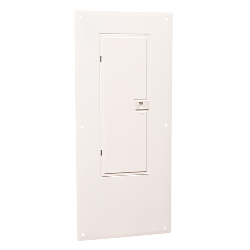 HOMC30U125CW - Replacement cover, Homeline, for 30 space load center with 125A mains, combination flush and surface, white