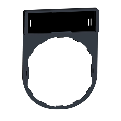 Mayer-DDS-Legend holder, Harmony XB4, 30 x 40mm, plastic, 8 x 27mm legend, white marked I-II-1
