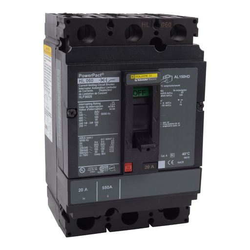 Product image for SQD HLP36100 Circuit breaker, Power