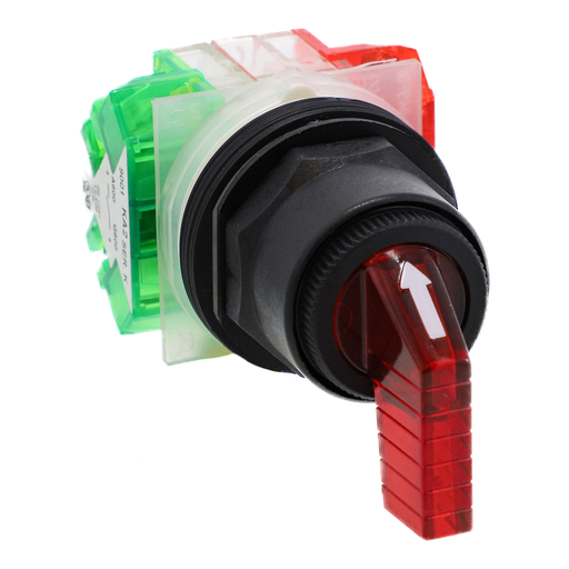 Product image for Square D 9001SKS42FBH21 30 mm 10 Amp 600 VAC/VDC 1NO 1NC 3-Position Round Knob Non-Illuminated Selector Switch