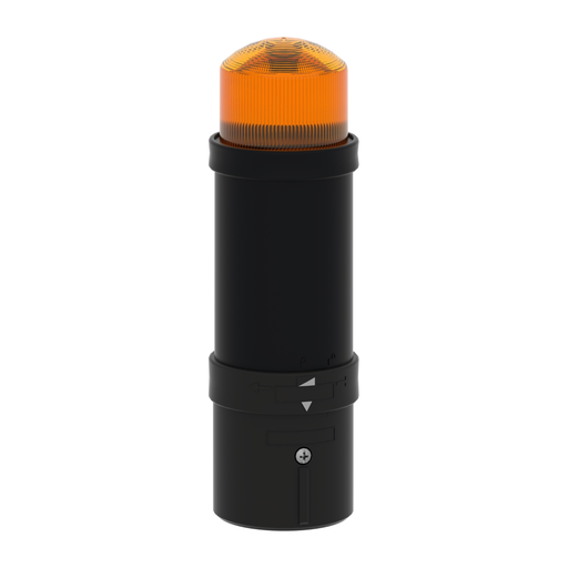 Mayer-DDS-Illuminated beacon, Harmony XVB, plastic, orange, 70mm, flashing, integral flash discharge tube, 10 joule, 120V AC-2