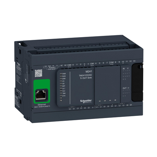 Mayer-DDS-logic controller, Modicon M241, 24 IO, transistor, NPN, Ethernet-1