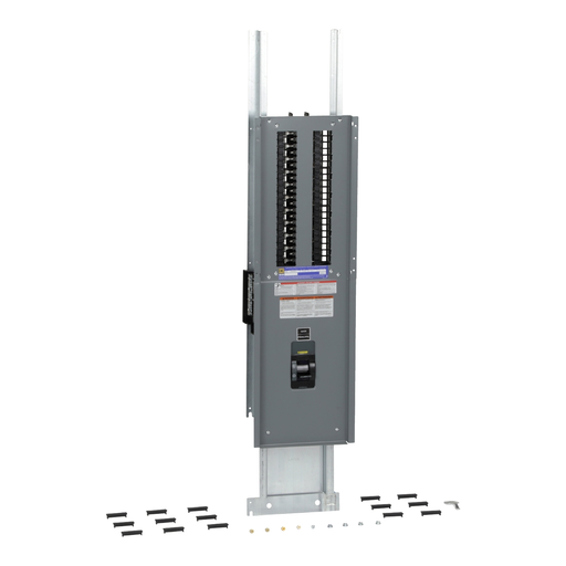 Product image for Square D QONQ42MS400 120/240 VAC 400 Amp 1-Phase 3-Wire Fixed Main Breaker Load Center Interior