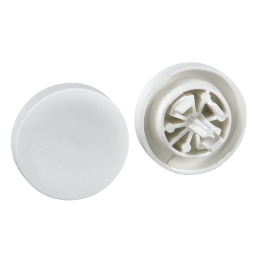 Mayer-DDS-white cap unmarked for circular projecting pushbutton Ø22-1