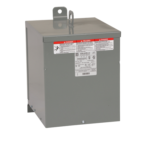 Product image for Square D 7S40F Transformer Dry 1PH 7.5KVA 480V-120/240V