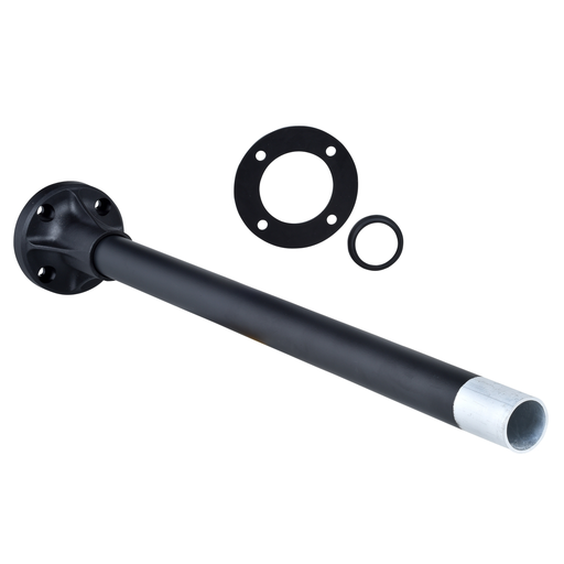 Product image for Square D XVBZ03 15.75 Inch x 400 mm Black Aluminum Tower Light Tube with Integral Plastic Mounting Base