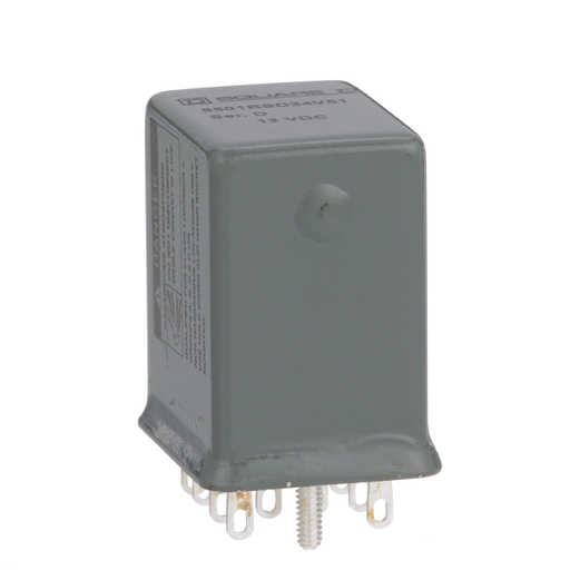 Product image for Square D 8501RSD34V51 12 VDC 5 Amp 4PDT 4CO Socket Mount DC Operated Miniature Plug-In Relay