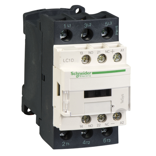 Mayer-DDS-IEC contactor, TeSys D, nonreversing, 25A, 15HP at 480VAC, 3 phase, 3 pole, 3 NO, 72VDC coil, open style-1
