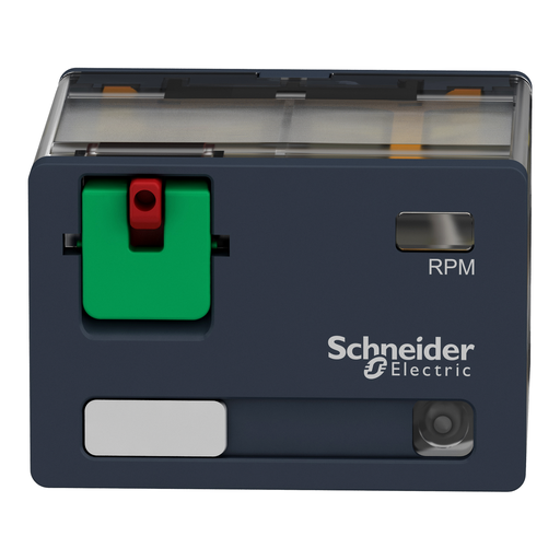 Mayer-DDS-plug-in relay, Harmony electromechanical relays, 15A, 4CO, with LED, lockable test button, 120V AC-2