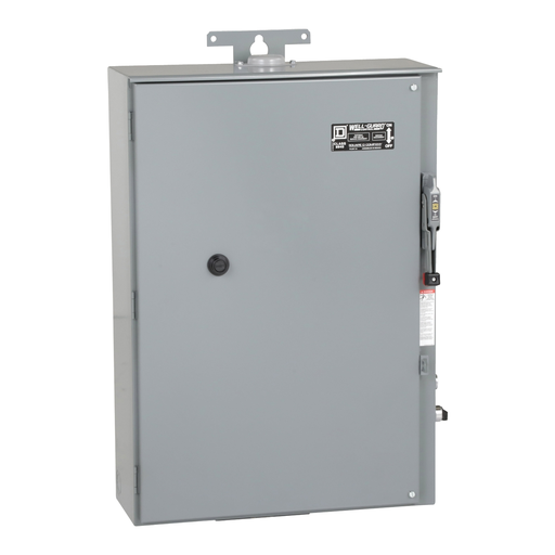 Square D 8940SSE2030L9 220/240 VAC 90 Amp 30 Hp 3-Pole NEMA 3R Full Voltage Fusible Switch Pump Panel