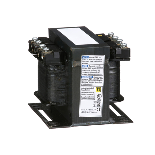 Product image for Square D 9070T150D37 150 VA 600 VAC Primary 120/240 VAC Secondary 1-Phase Control Transformer