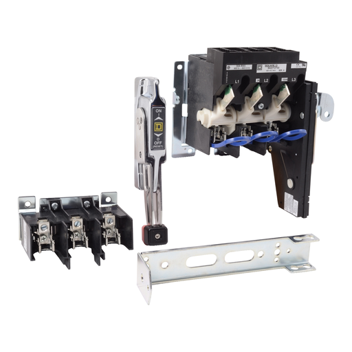 Mayer-DDS-Operating mechanism, flange mounted, variable depth, 60A, 600V, fuseholder, switch mechanism, 6 inch handle, NEMA 4X-1