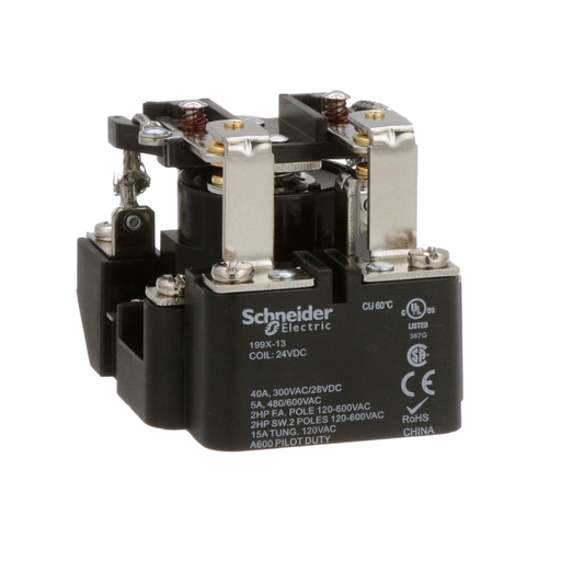 Product image for SQD 199X-13 Power Relay, DPST-NO, o