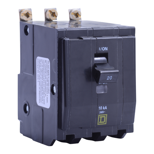 Mayer-DDS-Mini circuit breaker, QO, 25A, 3 pole, 120/240VAC, 65kA, bolt on-1