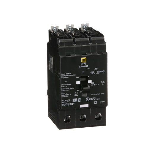 Product image for SQD EDB36080 Mini circuit breaker,