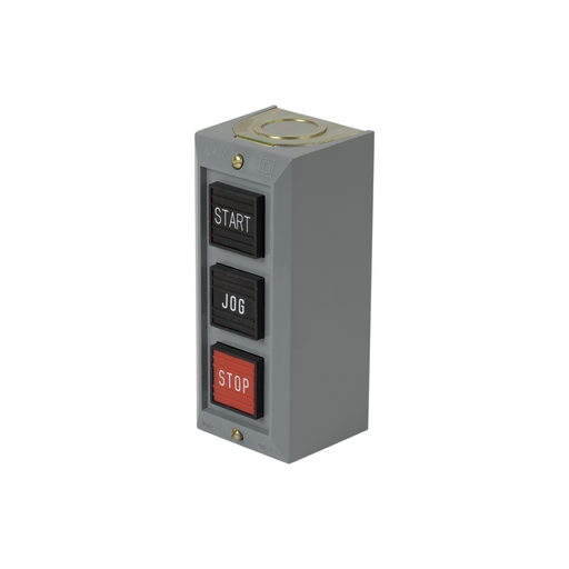 Picture of 9001BG316 - Push button, Type B, standard duty control station, 5A, 600VAC, START/JOG/STOP, NEMA 1