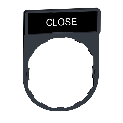Mayer-DDS-Legend holder, Harmony XB4, 30 x 40mm, plastic, 8 x 27mm legend, white marked CLOSE-1